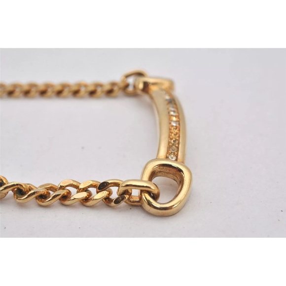 Christian Dior Rhinestone GT Chain Necklace missing stones (Bracelet sold sep) - Picture 7 of 14